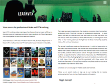 Tablet Screenshot of learnvfx.com